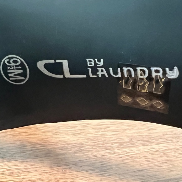 CL by Laundry Jody Sandal Block Heel - Black Sz 9.5- Gently used - Picture 8 of 11